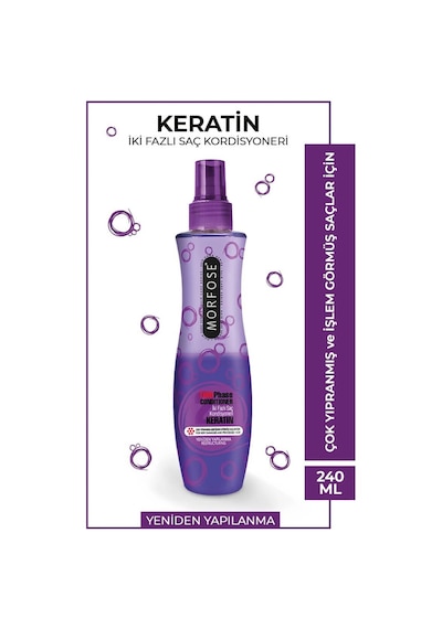 Keratin Çift Fazlı Kondisyoner Fön Suyu 240 Ml - Mrfs