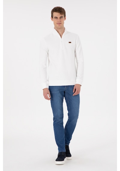 U.s. Polo Assn. Erkek Ekru Sweatshirt 50298243-vr019 Ekru