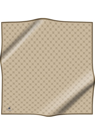 Vissona Twill İpek Eşarp BEJ-4
