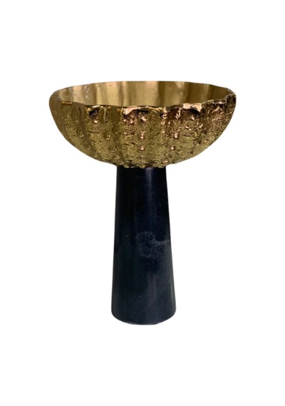 Gold Sıyah Dekor Kase 20x26 Cm
