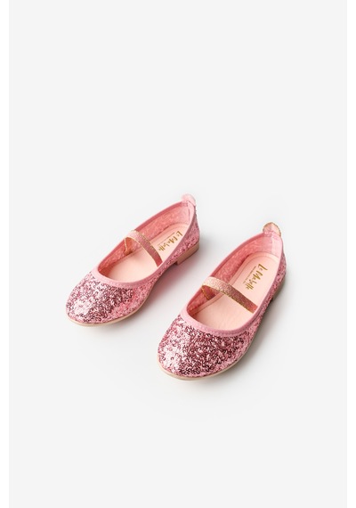 Le Mabelle Pembe Payetli Kız Çocuk Babet Pembe