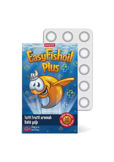 Easyvıt Easyfıshoıl Plus Balık Yağı Çiğnenebilir Jel 30 Adetlik Ambalaj