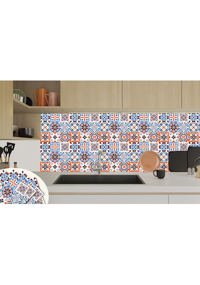 Tink Meksika 019 Karma Desenli Pvc Karo 30X30 Cm