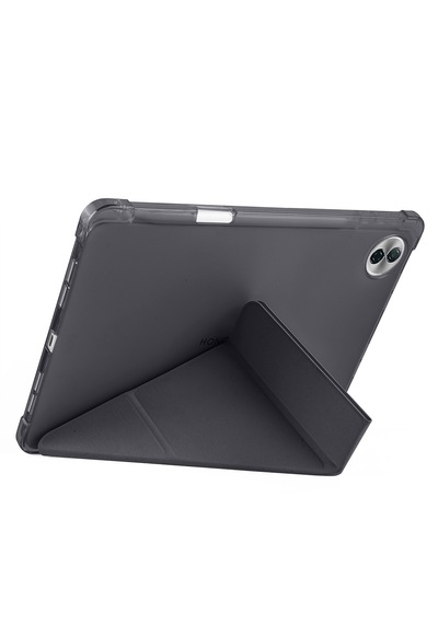 Honor Pad 10 12.1 Kılıf Tri Folding Kalem Bölmeli Katlanabilir Standlı Pu Deri Yumuşak Kapak Kapaklı Kılıf