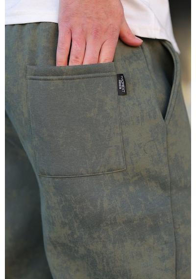 Madmext Haki Batik Desenli Jogger Eşofman Altı E6582 Haki