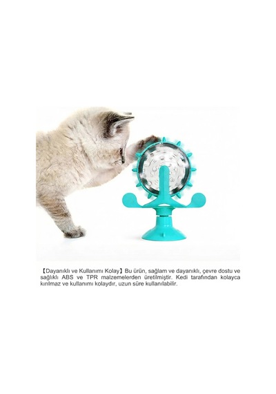 Akıllı Kedi Oyuncağı & Yavaş Besleme Özellikli İnteraktif Zeka Geliştirici Mama Dağıtıcı