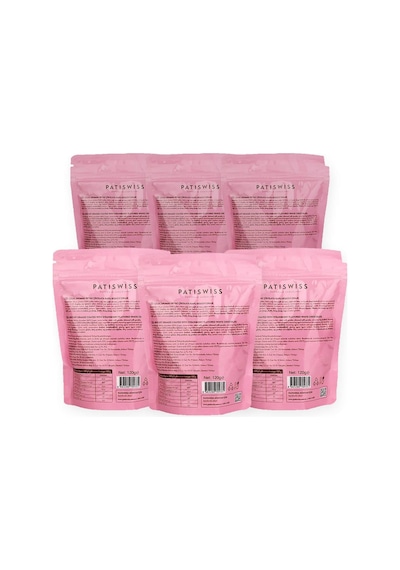 Çilek Aromalı Beyaz Çikolatalı Bisküvi Draje 120g X 6 Adet