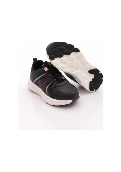 Pepino 2081 Çocuk Filet Spor Ayakkabı Beyaz Siyah Pembe
