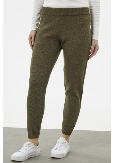 Sementa Jogger Rahat Kalıp Triko Pantolon - Haki 001