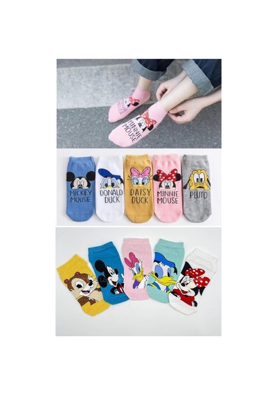 Worthy Socks 10'lu Kadın Moda Patik Renkli