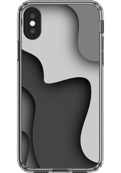 Apple Uyumlu iPhone Xs Max Şeffaf Kılıf Şeffaf Wallpaper 2 Tasarımlı