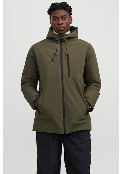 Jack & Jones 12243225-fw Jcopayne Parka Ln Erkek Parka Kaban Yeşil