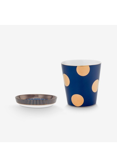 Pip Studio Lacivert Porselen Latte Bardağı 290 Ml