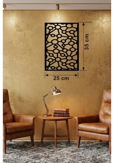 Modern Bağlantı Temalı Ahşap Duvar Tablosu - 25x35 Cm Lazer Kesim Soyut Pano Renkli