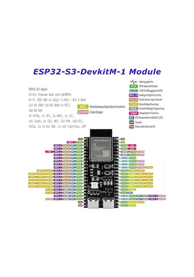 Esp32-s3 N16r8 Wi-fi Bluetooth Geliştirme Kartı