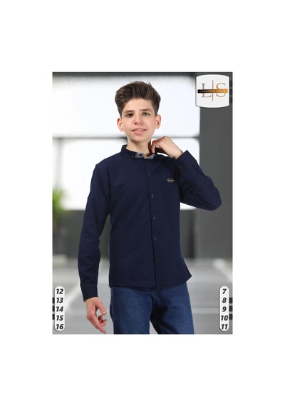 Lasgaris Jeans Erkek Çocuk Uzun Kollu Gömlek Lacivert