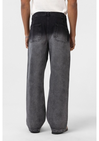 Vamos Cep Detaylı Baggy Fit Jean Antrasit