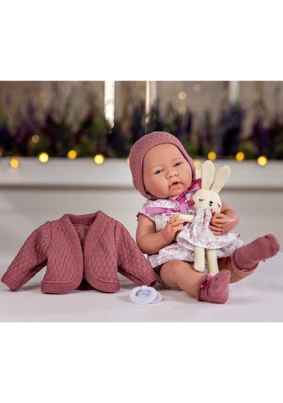 Berenguer Boutique Oyuncak Bebek 38 Cm - Pembe Hırka Ve Tavşanlı
