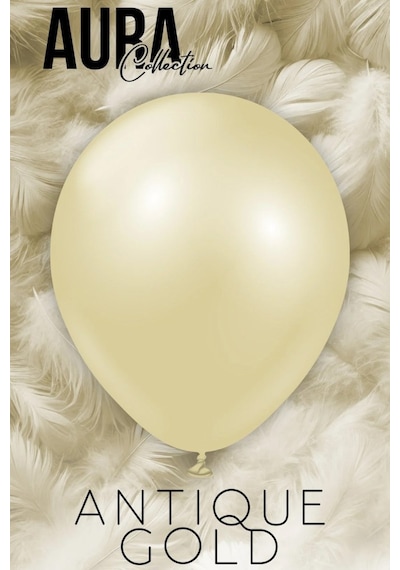Beysüs Aura Collection Antique Gold Balon Antik Gold - 12 İnç - 10 Adet