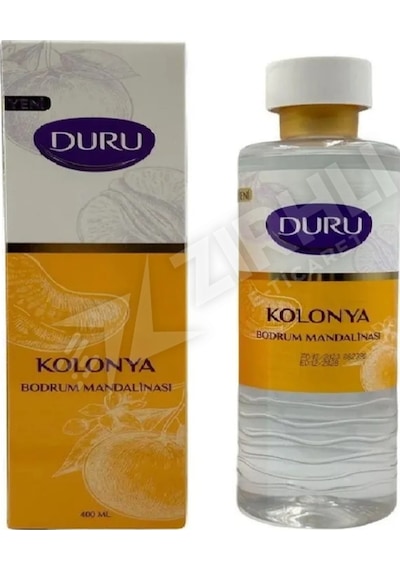 5 Adet Duru Kolonya Cam Şişe Bodrum Mandalinası 200 Ml