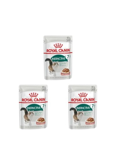 Instinctive 7+ Kedi Yaş Mama, 85 Gr 3 Paketi