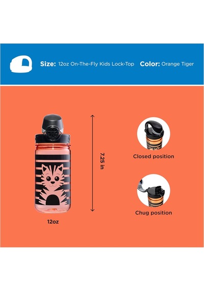 Sustain Tritan Su Şişesi, Çocuklar İçin, Bpa İçermez,%50 Plastik Atık, Sızdırmaz, Uzun Ömürlü, Bpa İçermez, Karabina Dostu, Tekrar Kullanılabilir, 340 Ml, Turuncu Kaplan Çok Renkli Sustain Tritan Su Şişesi, Çocuklar İçin, Bpa İçermez,%50 Plastik Atık, Sızdırmaz, Uzun Ömürlü, Bpa İçermez, Karabina Dostu, Tekrar Kullanılabilir, 340 Ml, Turuncu Kaplan Çok Renkli