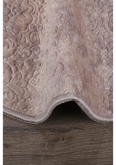 Nova Kahve Oval 60x100 + 50x60 Cm 2'li Banyo Paspası Seti Kaymaz Çok Renkli