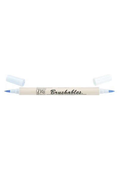 Zig Brushables 2 Renk Tonu Fırça Uçlu Marker Kalem 302 Powder Blu