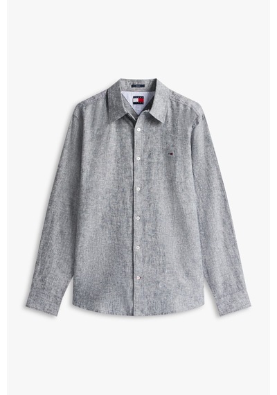 Tommy Hilfiger Tjm Erkek Regular Keten Karışımlı Lacivert Gömlek-15653