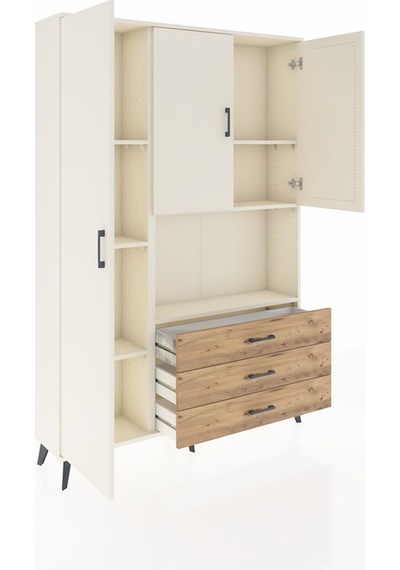 Arges Dolap 6 Raflı 3 Çekmeceli 3 Kapaklı 132x30x195 Aytaşı-aytaşı/çam Aytası/atlas Çam Arges Dolap 6 Raflı 3 Çekmeceli 3 Kapaklı 132x30x195 Aytaşı-aytaşı/çam Aytası/atlas Çam