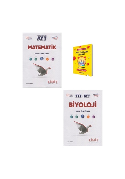 Limit Ayt Matematik Ve Biyoloji Soru Bankası + Planlama Defteri