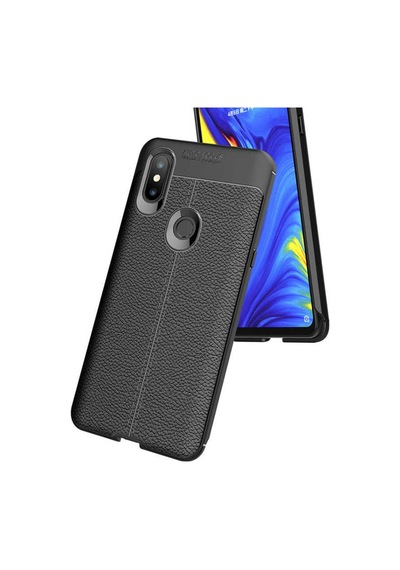 Xiaomi Mi Mix 3 Kılıf Deri Tarzı Niss Silikon Case
