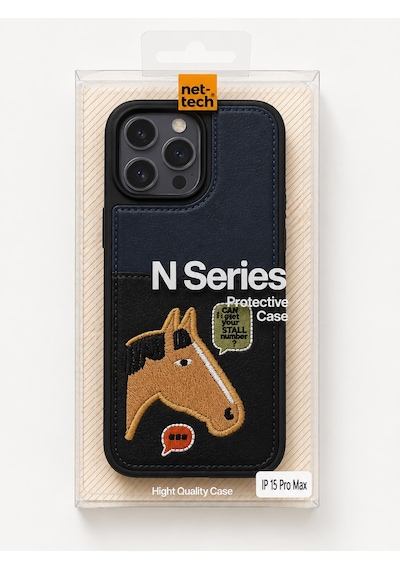 Nettech Apple İphone 16 Pro Uyumlu Kartlık Nano Arka Koruma Kılıf - Kahverengi