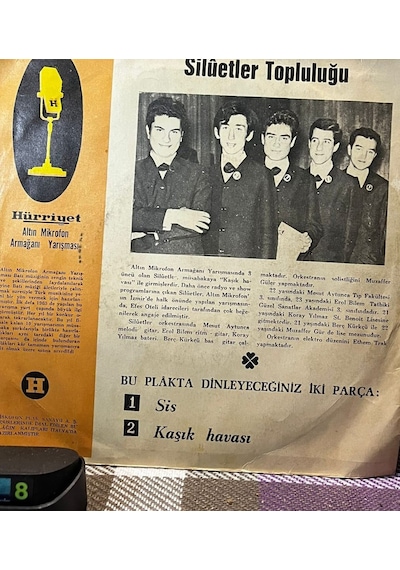 Silüetler - Sis / Kaşık Havası 1965 Altın Mikrofon 45'lik Orijinal Plak