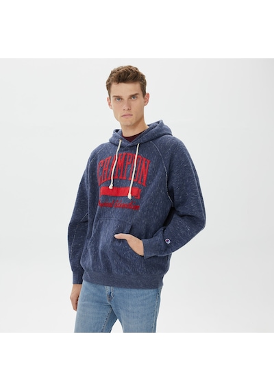 Champion Hooded Erkek Lacivert Sweatshirt Düz 219607 Lacivert