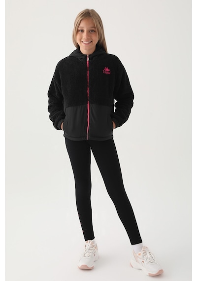 Kappa Siyah Fermuarlı Peluş Erkek Çocuk Sweatshirt 5274-40870