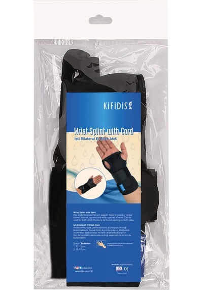 Kifidis İpli Bilateral El Bilek Ateli Siyah / Black - M
