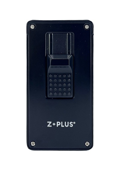 Z+plus Lüks Metal Çift Torch Jet Alevli Puro Çakmağı - Siyah