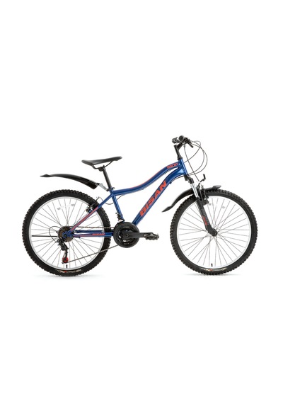 Bisan Rocky Dağ Bisikleti 42 Cm V 26jant 21vites Lacivert Kırmızı Kırmızı - Lacivert