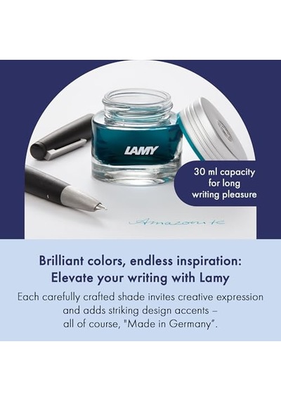Lamy T53-360 Crystal T53 Şişe Mürekkep Azurite Genel