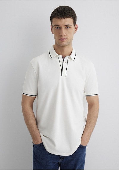 Mavi Regular Beyaz Erkek Polo Yaka T-shirt M0612648-70057 Beyaz
