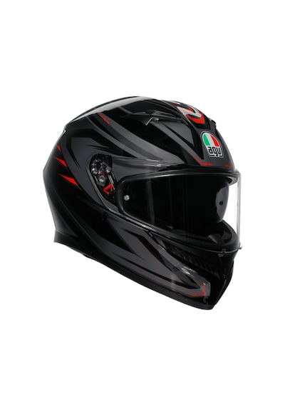 Agv K3 Syth Black Red Kapalı Kask Çok Renkli