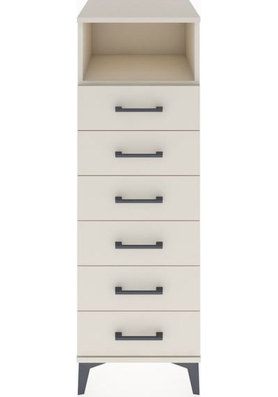 Hyperion Dolap Tek Raflı 6 Çekmeceli 44x44x134 Aytaşı-aytaşı Aytaşı