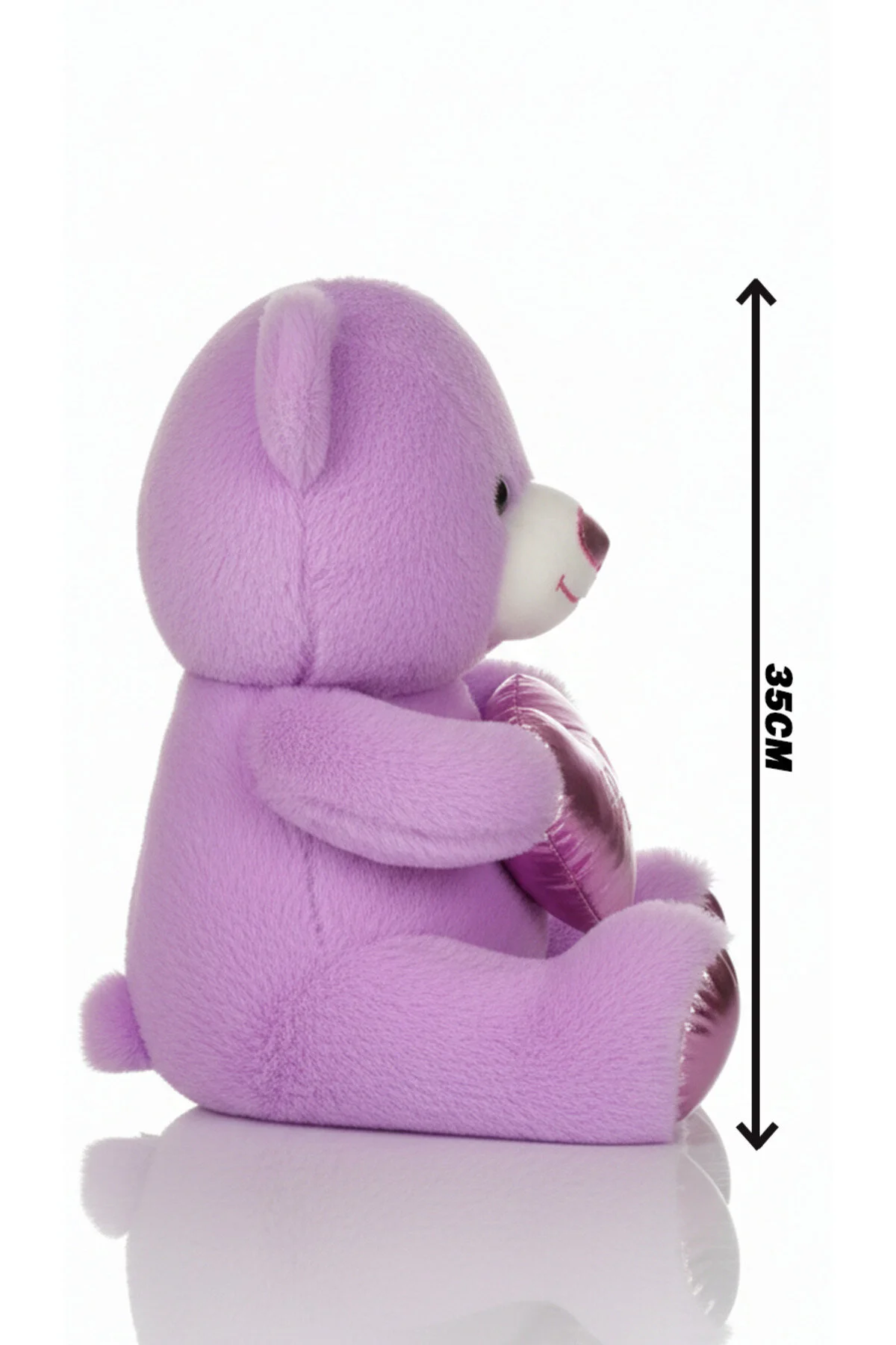 Ayıcık Sevimli Parlak Seri 35cm - Sevimli & Koleksiyon Açık Mor