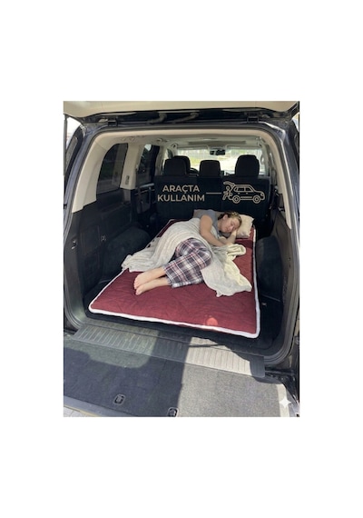 Bordo Taşınabilir Katlanır Yatak Karavan Kamp Yatağı Anne Yanı Yer Yatağı 100 X 200 Bordo