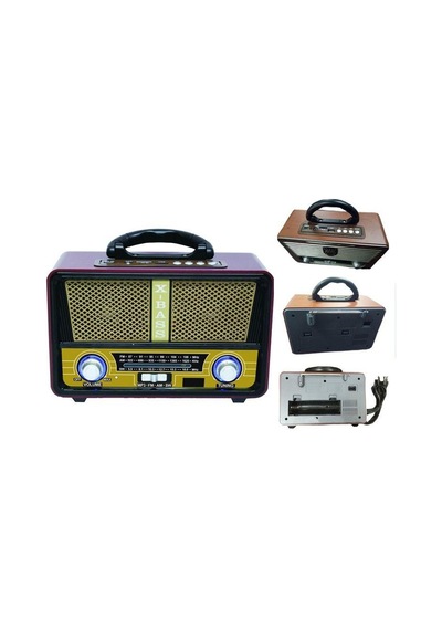 Bluetooth'Lu Usb Girişli Sd Kart Uyumlu Mp3 Nostalji Radyo