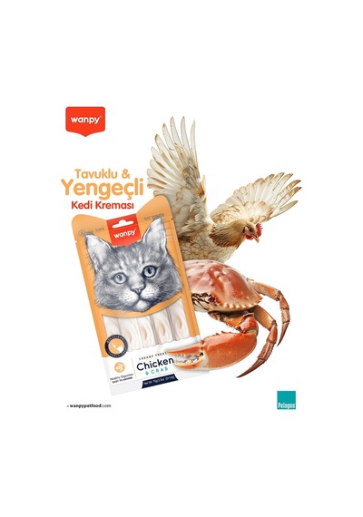 Wanpy Tavuklu&yengeçli 25 14 Gr Krema Kedi Ödülü