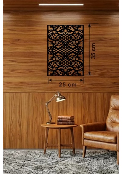 Gotham Temalı Ahşap Duvar Saati - 25x35 Cm Lazer Kesim Dekoratif Saat