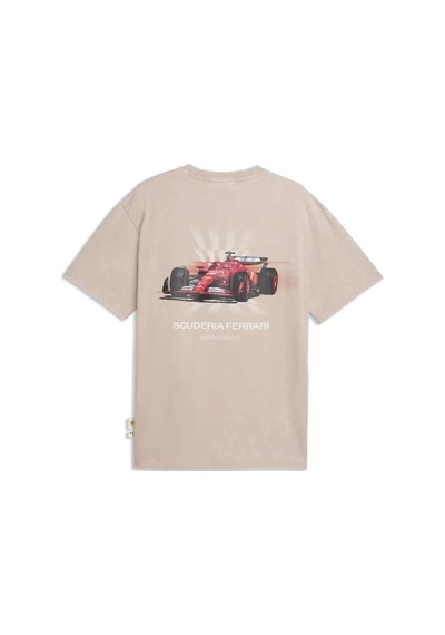 Puma Ferrari Car Graphic Tee Iı Rose Latte Pembe Erkek T-shirt & Polo