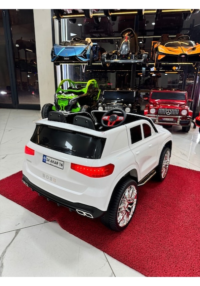 Poyraz Akülü Bentley Suv Akülü Araba 12v 0-7 Yaş Özel Plaka Beyaz